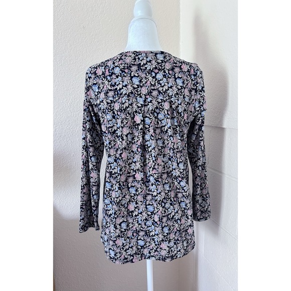 J. Jill Floral Long Sleeve Pleated Coquette Boho Women's Top Size XSP, GUC - Picture 4 of 12